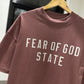 Fear of God State Tee (Crimson)