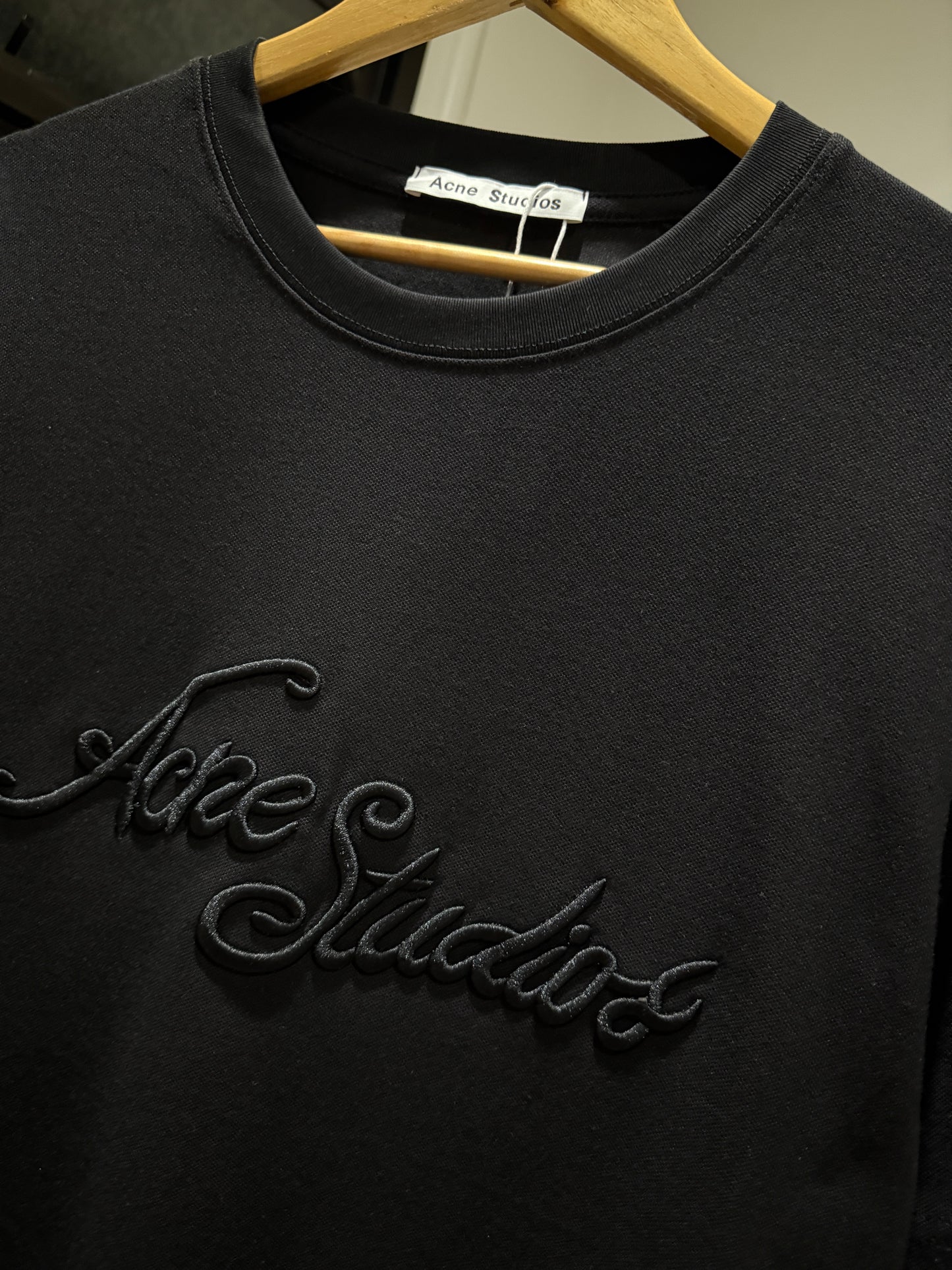 Acne Studios Embroidered T-Shirt (Black)