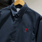 AMI Paris Long-sleeve Button Down (Oxford/Navy)