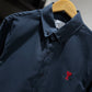 AMI Paris Long-sleeve Button Down (Oxford/Navy)