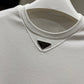 Prada Mid Logo Cotton T-Shirt (White)