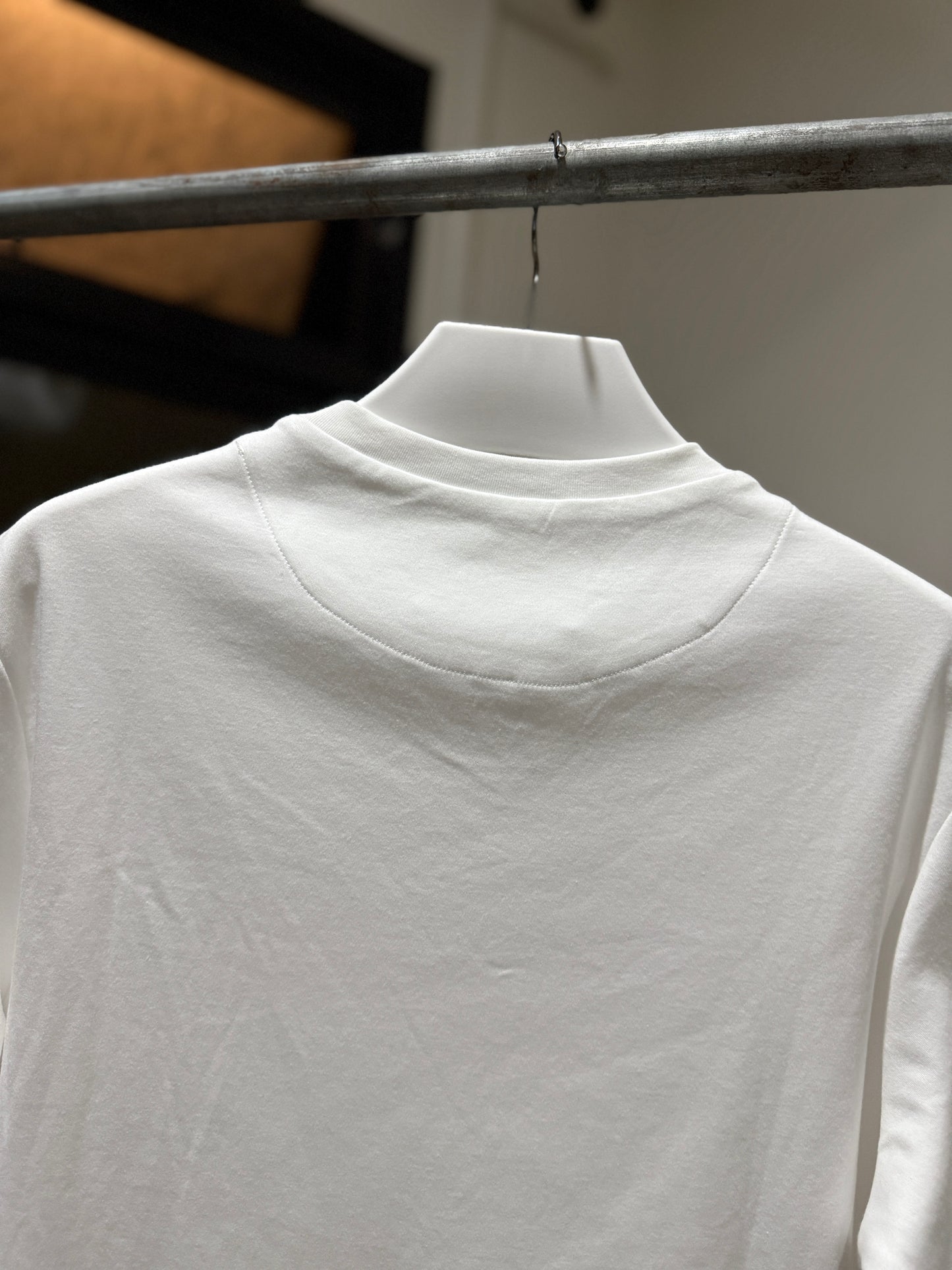 Prada Mid Logo Cotton T-Shirt (White)