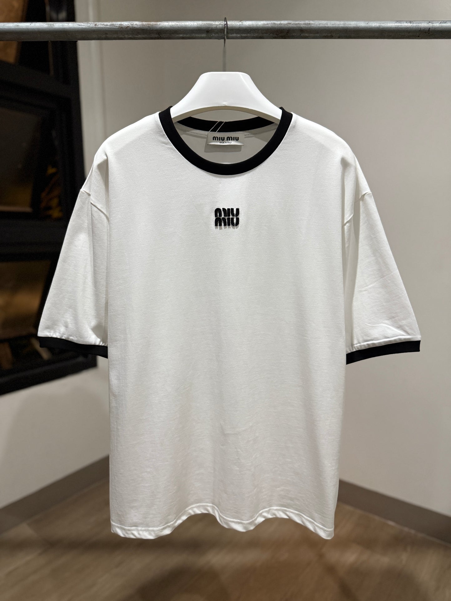 MiuMiu Cotton T-Shirt (White)