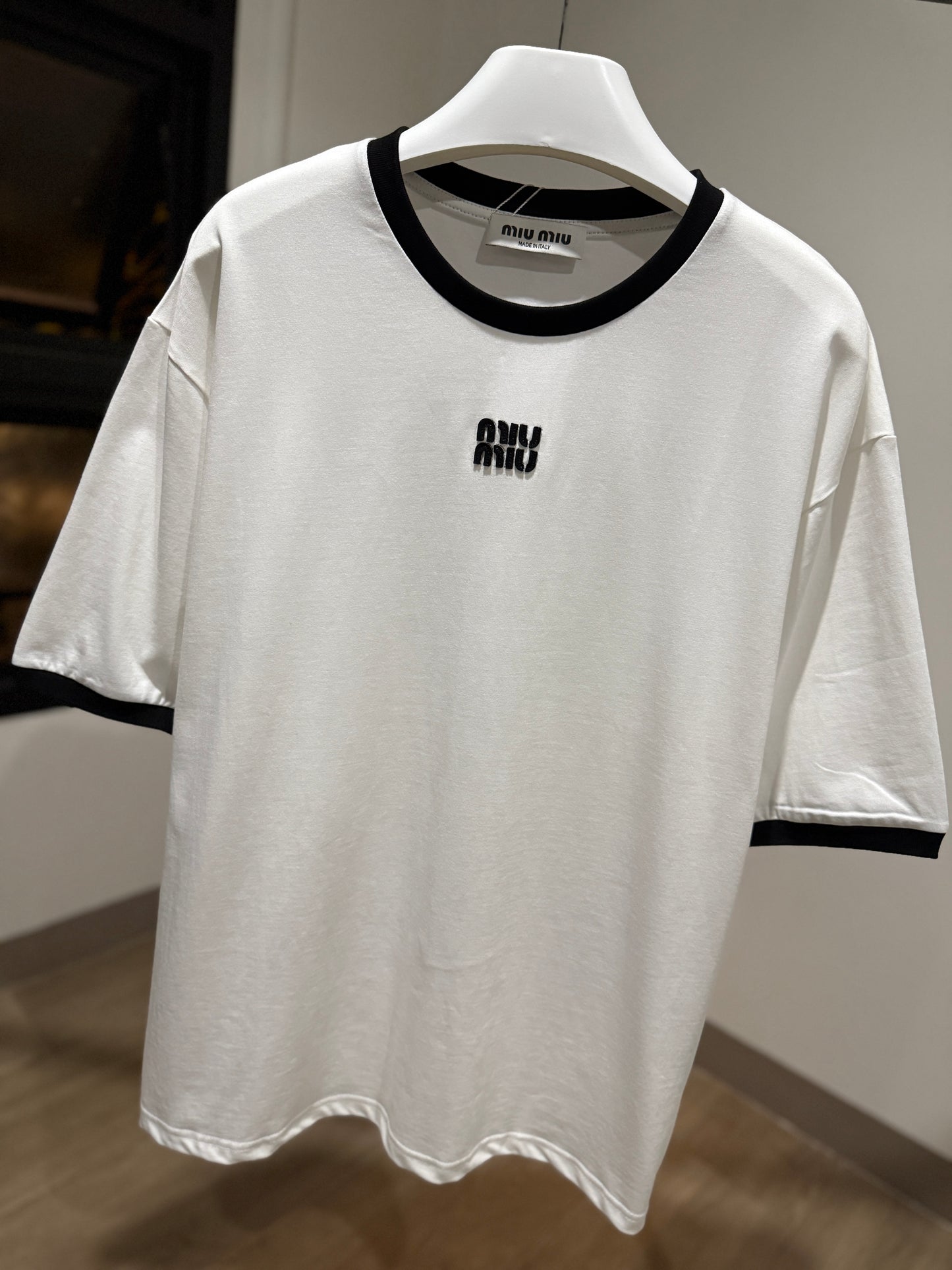 MiuMiu Cotton T-Shirt (White)