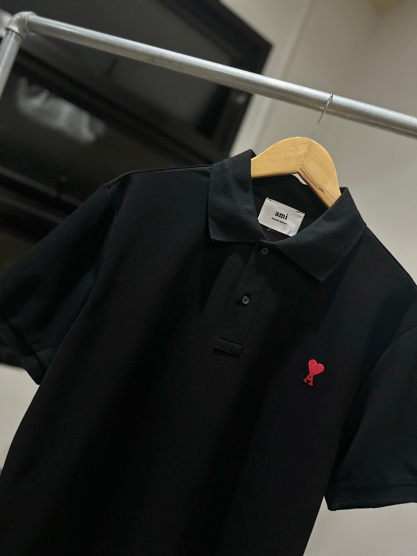 AMI de Coeur Polo Shirt (Black)