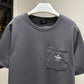 Fendi Pocket Cotton T-Shirt (Gray)