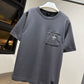 Fendi Pocket Cotton T-Shirt (Gray)