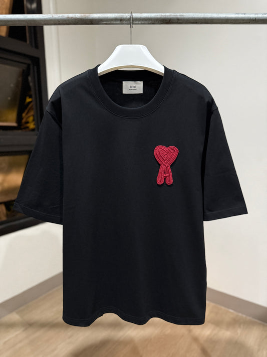 AMI de Coeur Patch Logo T-Shirt (Black)