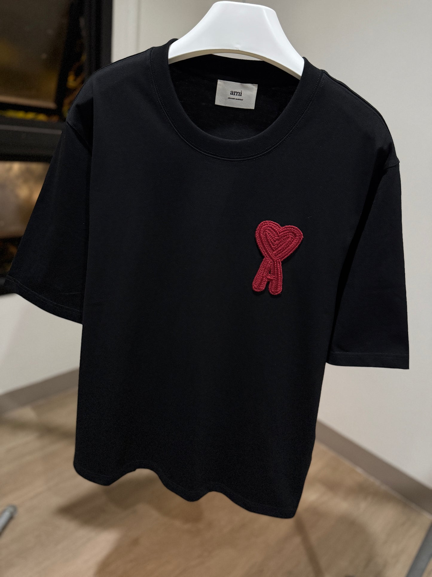 AMI de Coeur Patch Logo T-Shirt (Black)