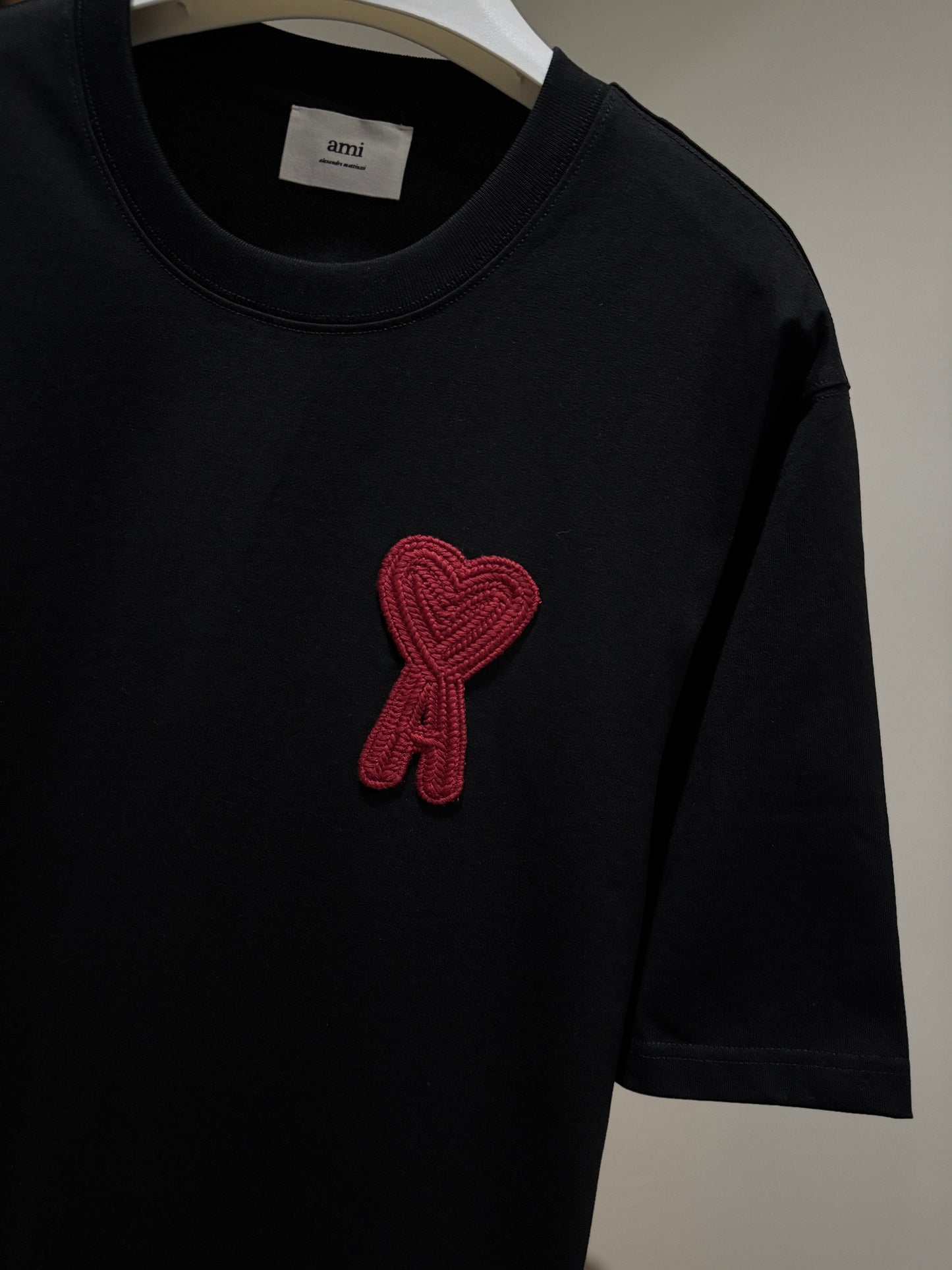 AMI de Coeur Patch Logo T-Shirt (Black)
