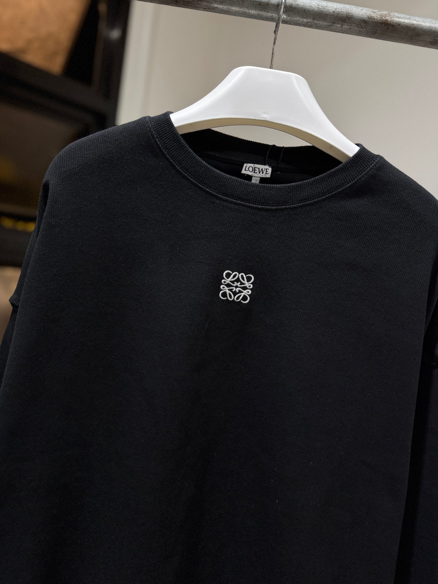 Loewe Anagram Long-sleeve Shirt (Black)