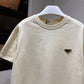 Prada Cotton Logo T-Shirt (Cream/Apricot)