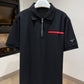 Prada Luna Rossa Quarter-Zip Polo Shirt