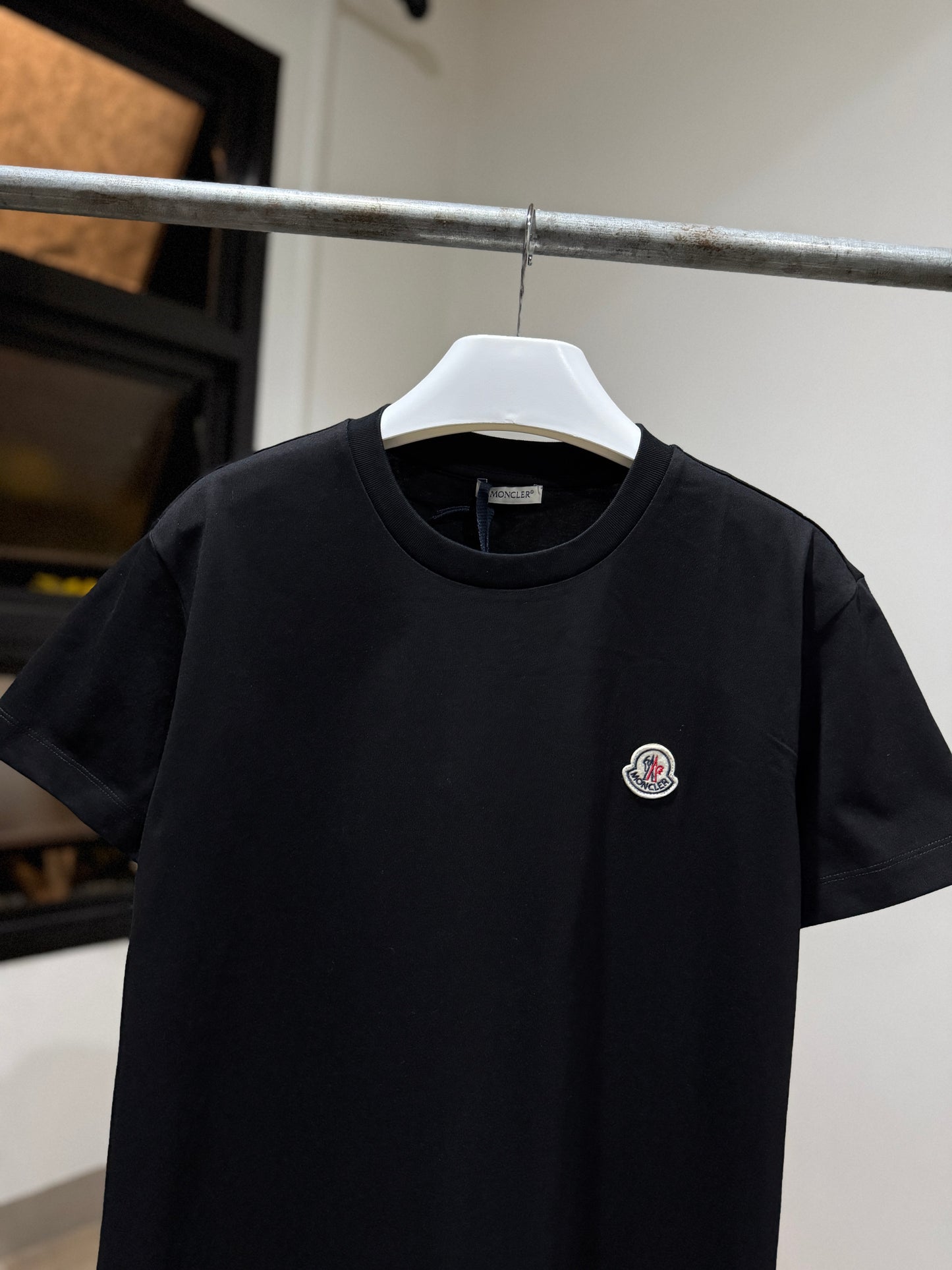 Moncler Logo Patch T-Shirt (Black)