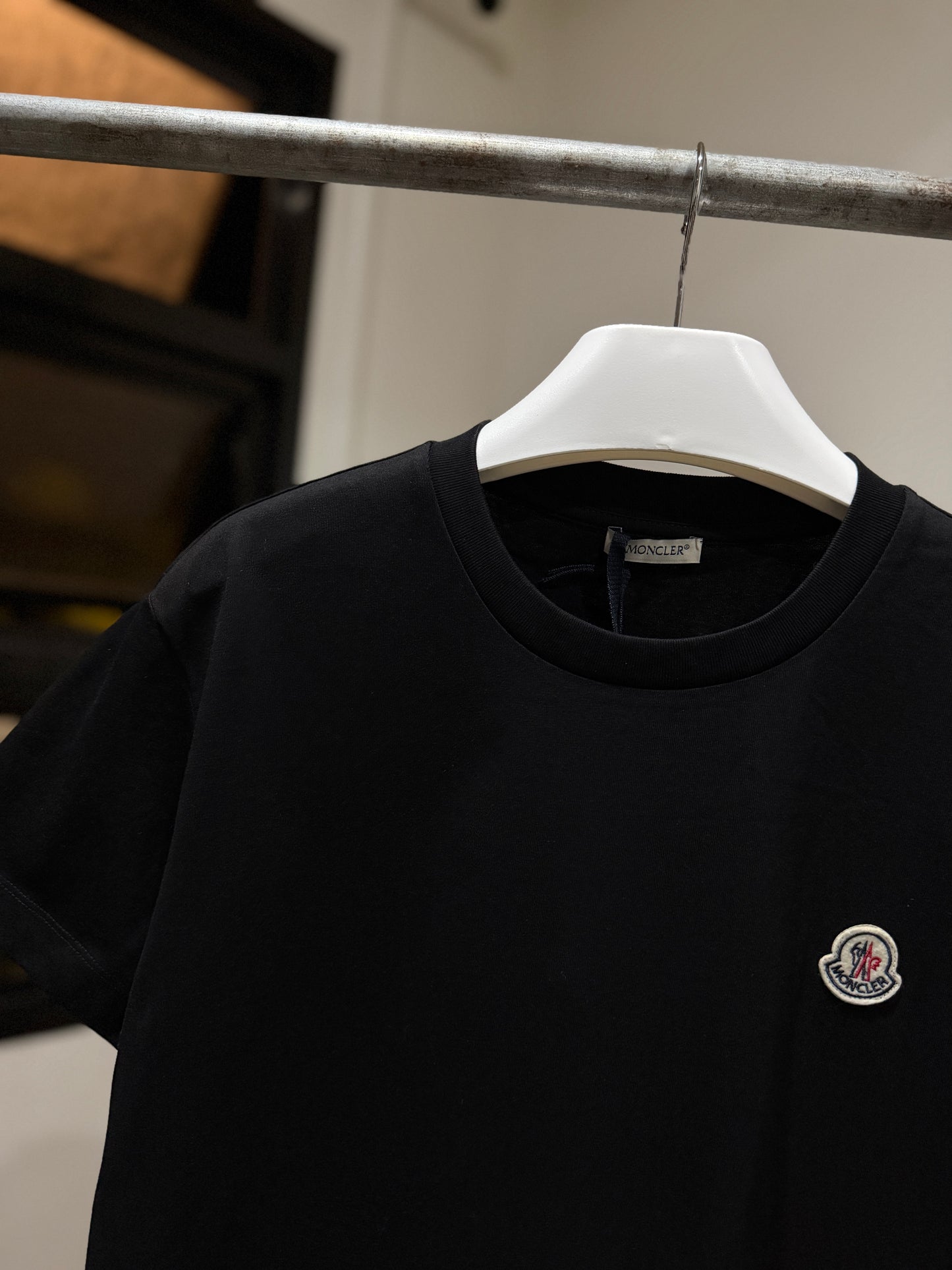 Moncler Logo Patch T-Shirt (Black)