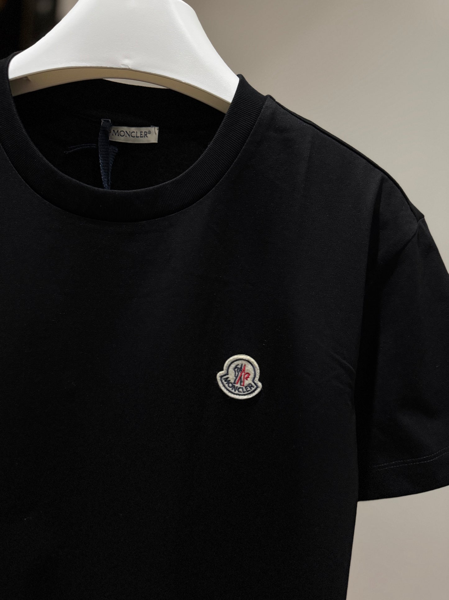 Moncler Logo Patch T-Shirt (Black)
