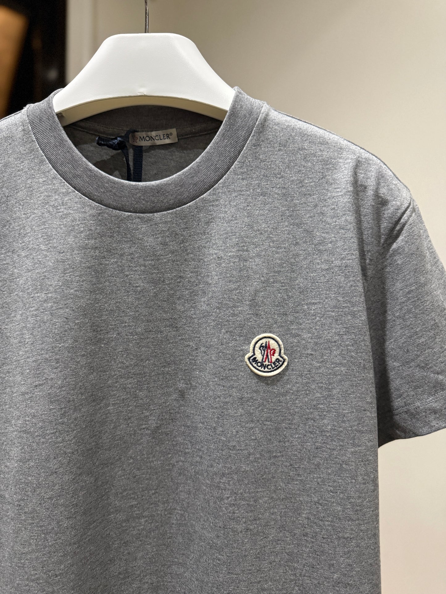 Moncler Logo Patch T-Shirt (Gray)