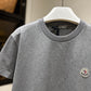 Moncler Logo Patch T-Shirt (Gray)
