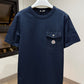Moncler Cotton Pocket T-Shirt (Navy)