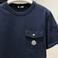 Moncler Cotton Pocket T-Shirt (Navy)