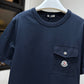 Moncler Cotton Pocket T-Shirt (Navy)