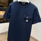 Moncler Cotton Pocket T-Shirt (Navy)