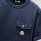 Moncler Cotton Pocket T-Shirt (Navy)