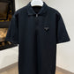 Prada Quarter-Zip Polo Shirt (Black)
