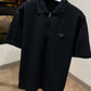 Prada Quarter-Zip Polo Shirt (Black)