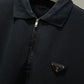 Prada Quarter-Zip Polo Shirt (Black)
