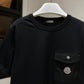 Moncler Cotton Pocket T-Shirt (Black)