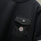 Moncler Cotton Pocket T-Shirt (Black)