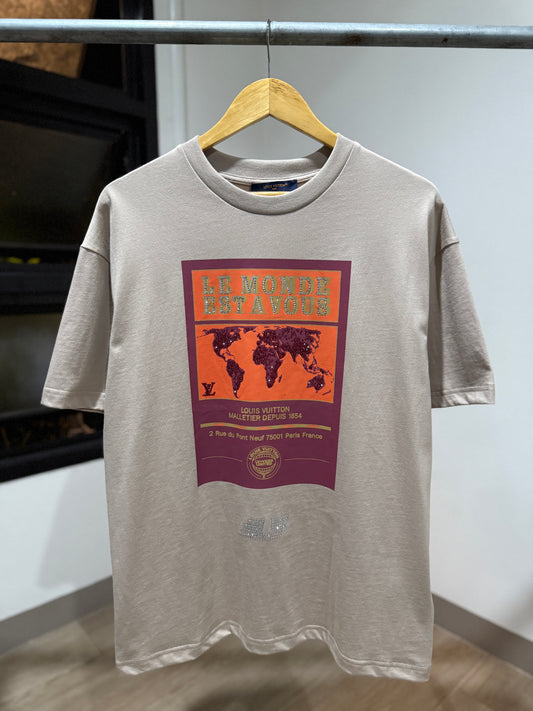 Louis Vuitton Embellished Graphic T-Shirt