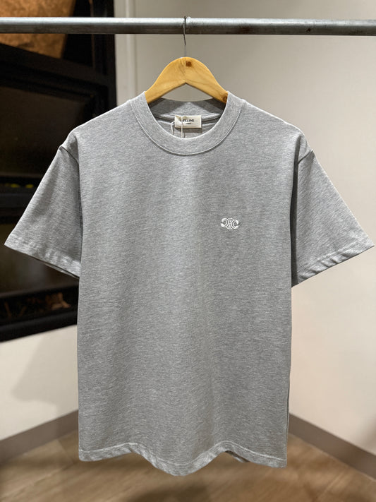 Celine Classic Logo T-Shirt (Heather Gray)