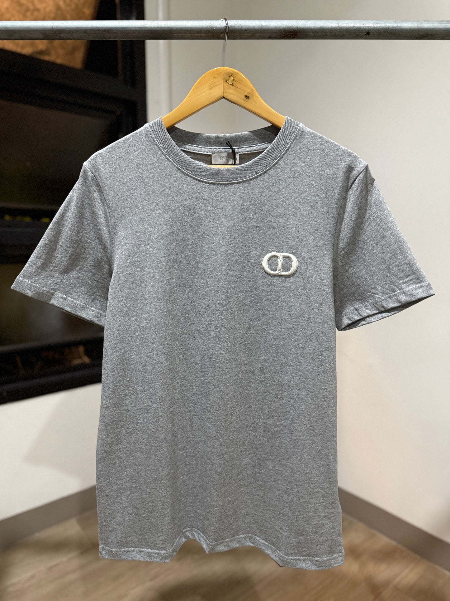 Dior CD Icon T-Shirt (Heather Gray)