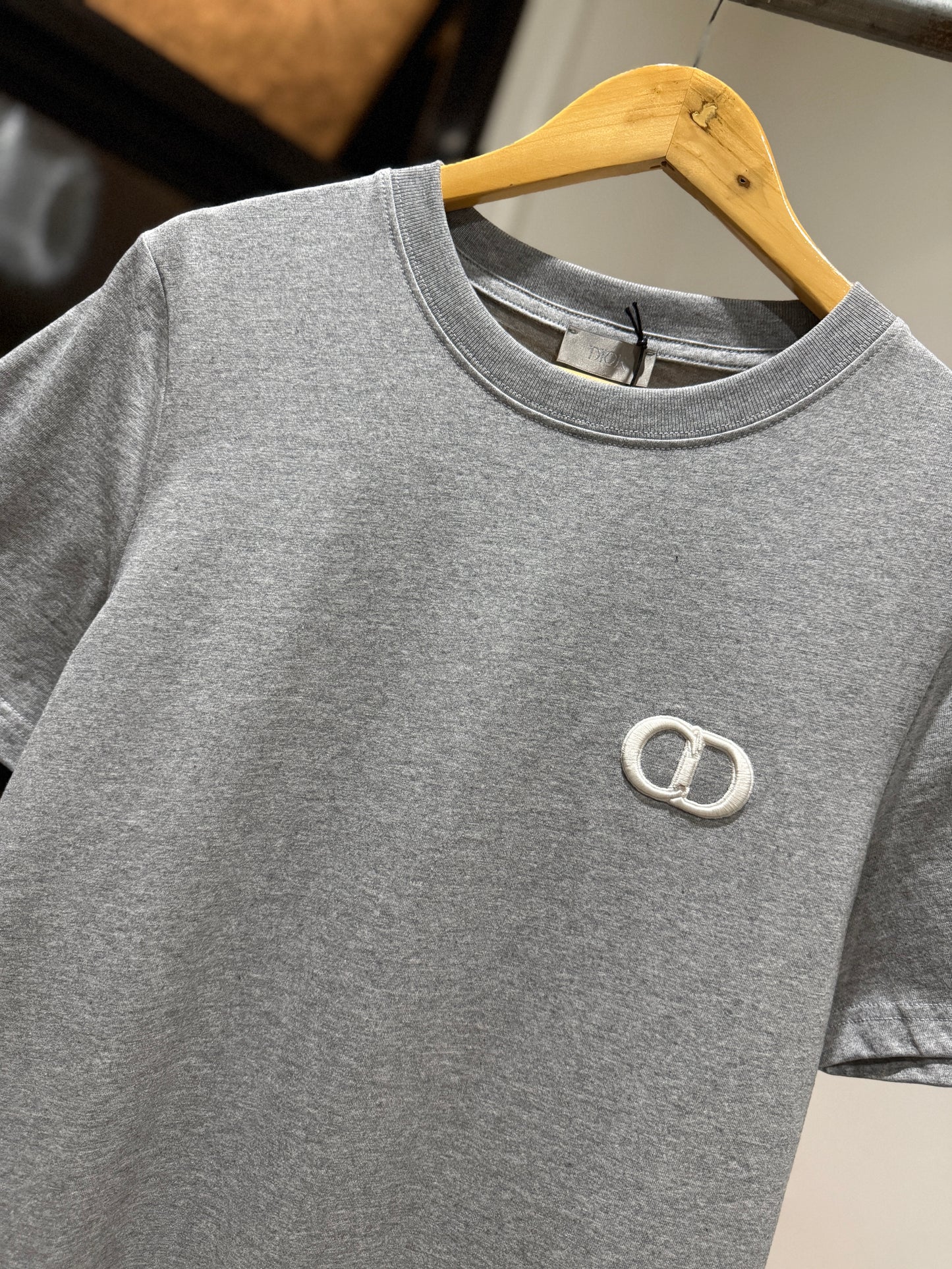 Dior CD Icon T-Shirt (Heather Gray)