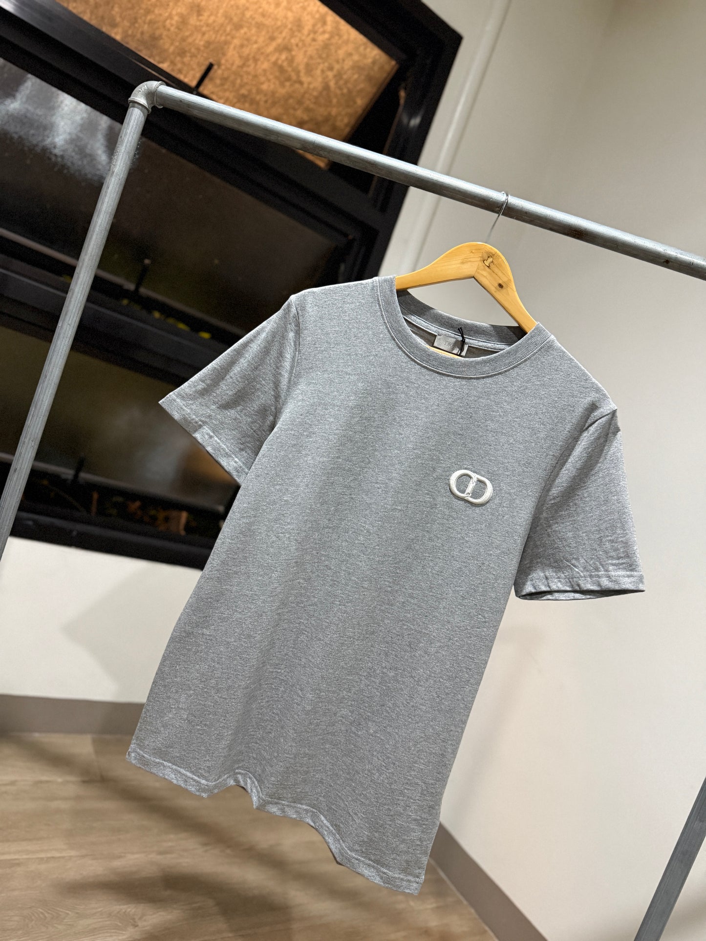 Dior CD Icon T-Shirt (Heather Gray)