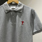 AMI de Coeur Polo Shirt (Gray)