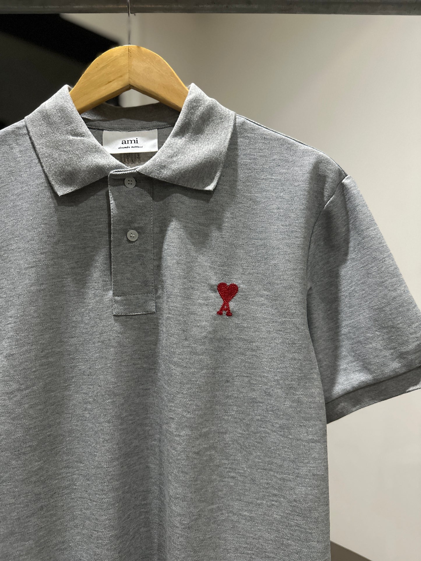 AMI de Coeur Polo Shirt (Gray)