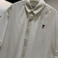 AMI Paris Oversized Short Sleeve Shirt (Boxy/White)