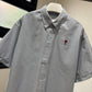 AMI Paris Oversized Short Sleeve Shirt (Boxy/Blue)