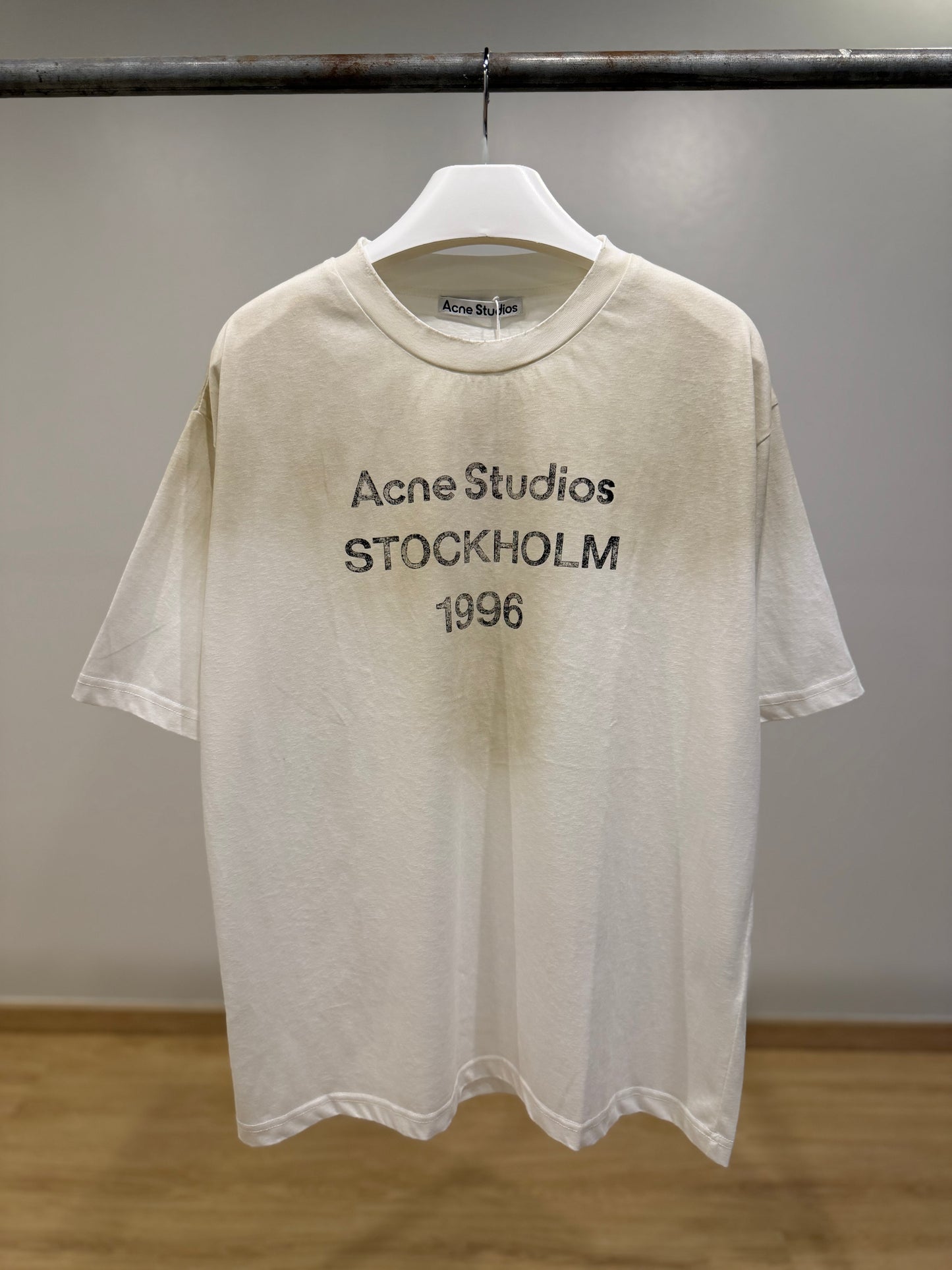 Acne Studios Sprayed Logo T-Shirt (White)