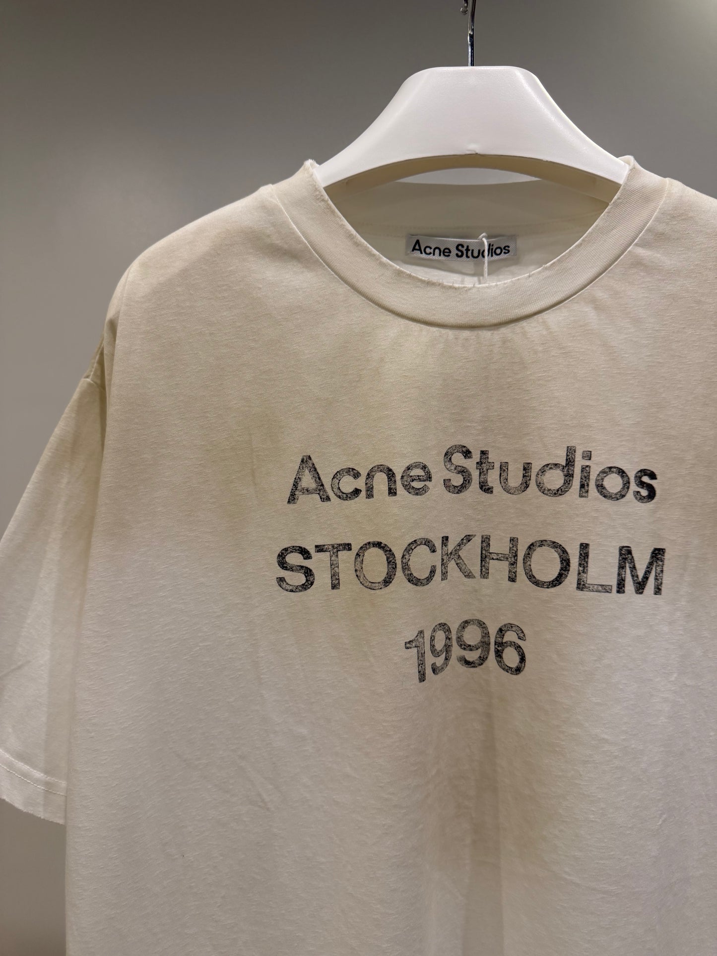 Acne Studios Sprayed Logo T-Shirt (White)