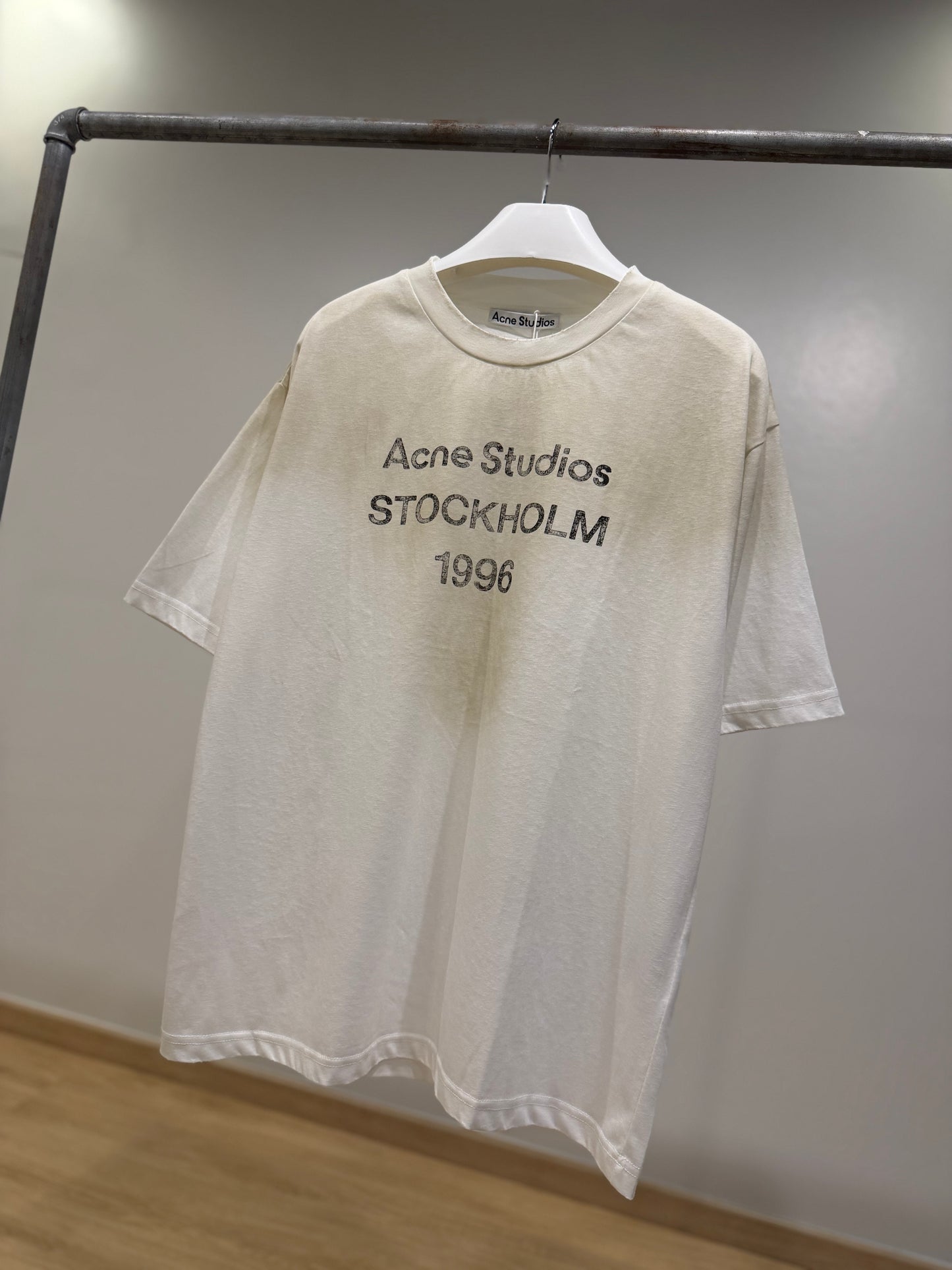 Acne Studios Sprayed Logo T-Shirt (White)