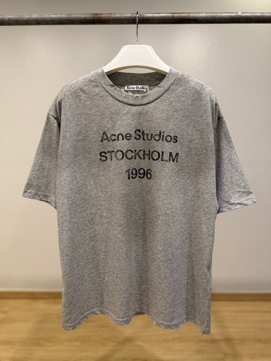Acne Studios Sprayed Logo T-Shirt (Gray)