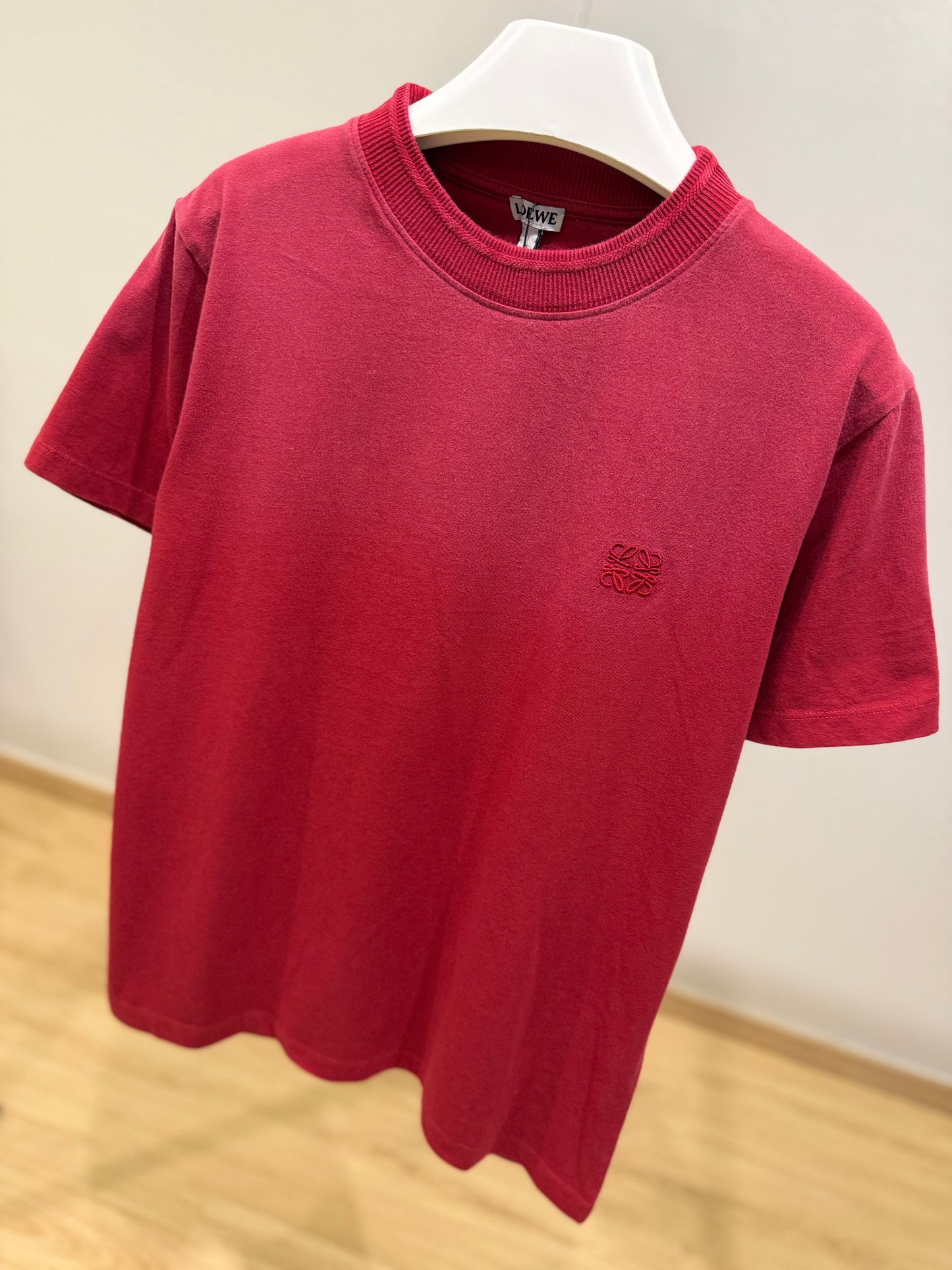 Loewe Anagram Cotton T-Shirt (Faded Red)