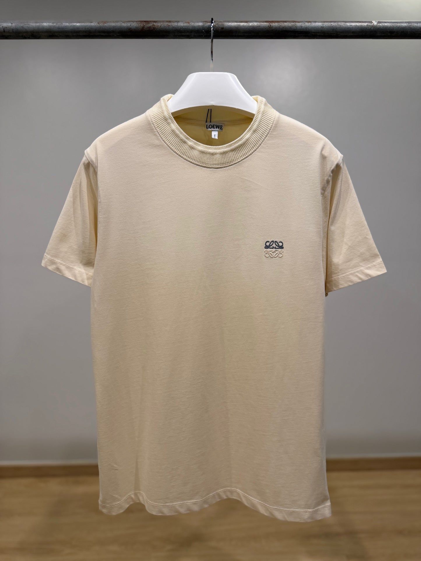 Loewe Anagram Cotton T-Shirt (Faded Beige)