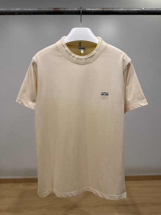 Loewe Anagram Cotton T-Shirt (Faded Beige)