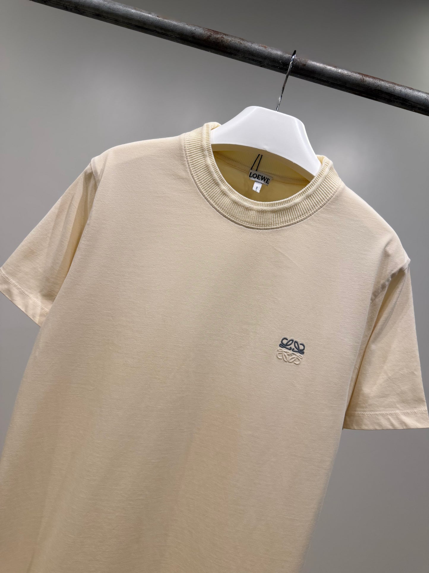Loewe Anagram Cotton T-Shirt (Faded Beige)