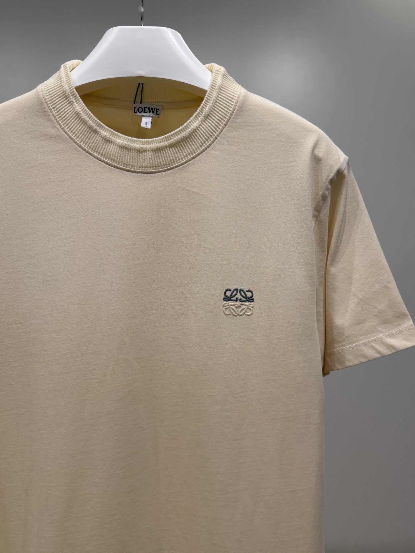 Loewe Anagram Cotton T-Shirt (Faded Beige)